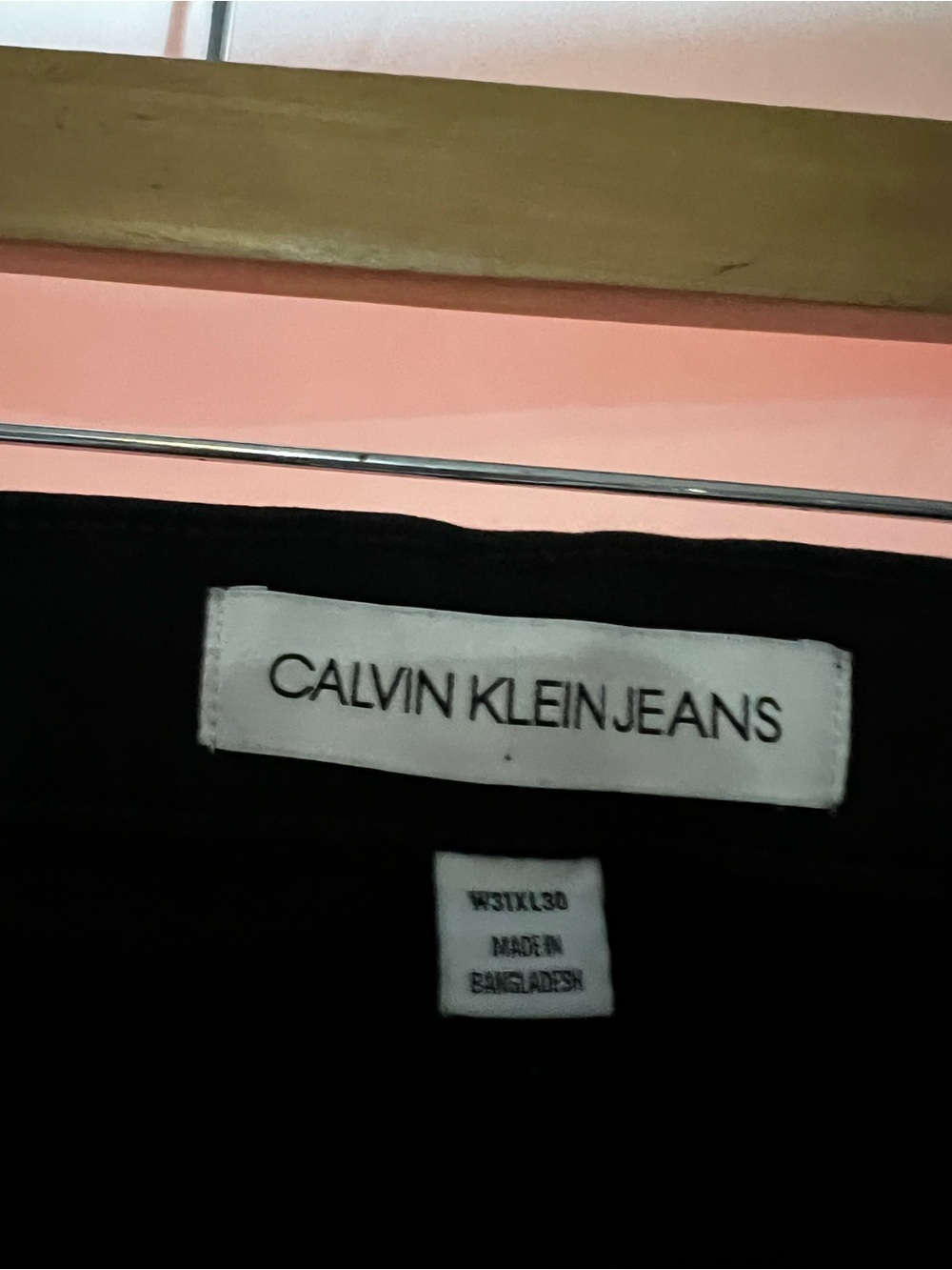 Calvin Klein Men's Straight Jeans Black - Picture 3 of 4